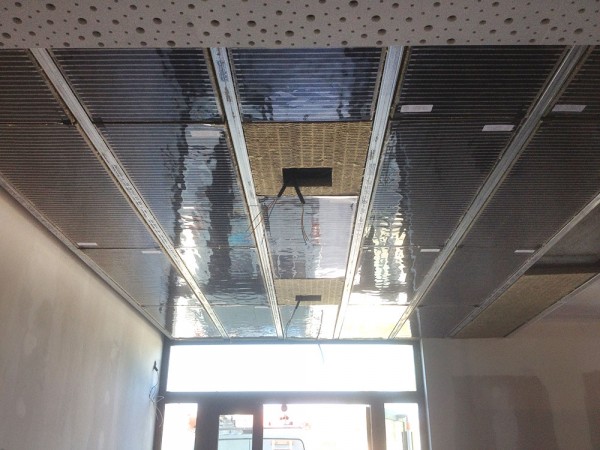 Plafond chauffant installé par les électriciens de la société hatterer électricité